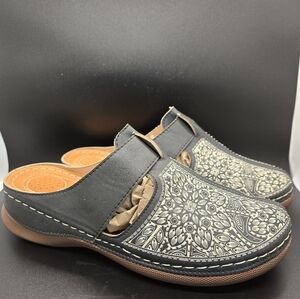 Atalina Mid Wedge Embellished Slip‎ On Sandals